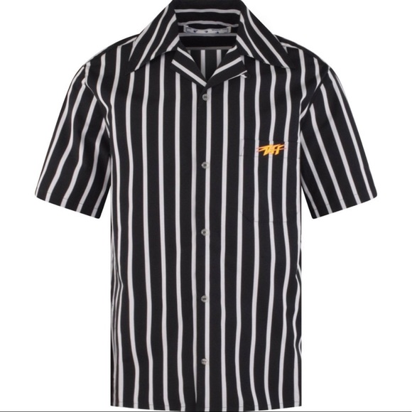 OFF-WHITE Black/White Stripe Shirt
